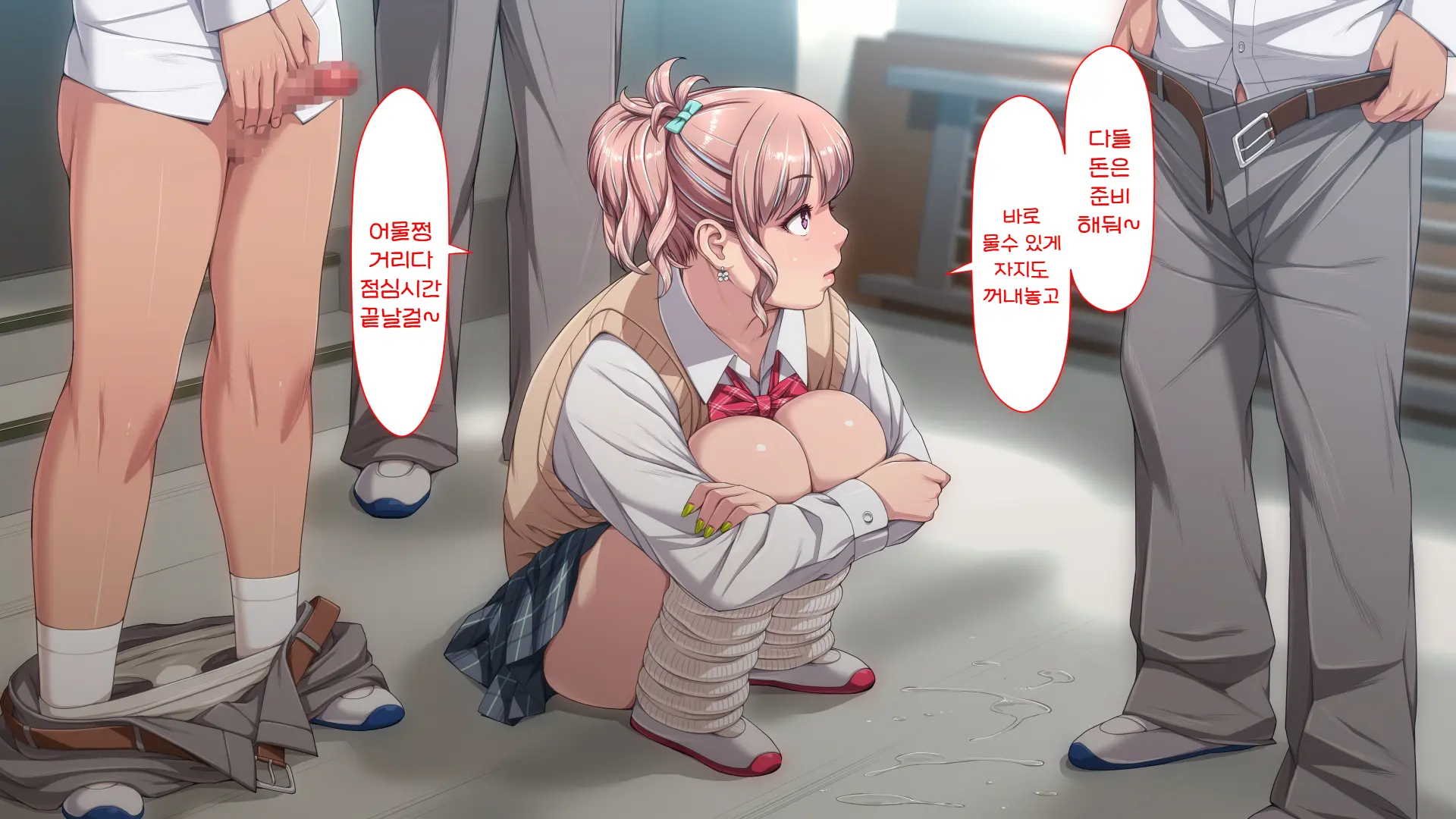 Manabiya Slut Yariman JK No H Na Gakuen Seikatsu Zenpen | 마나비야 거침없이 걸레 JK의 H스런 학교생활 전편